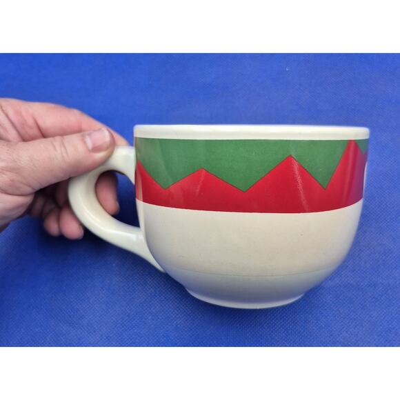 Vintage Elf Pixie Knee Hugger Face Mug Christmas 16oz - Picture 3 of 8